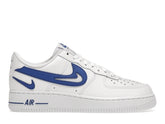 NIKE AIR FORCE 1 CUT OUT SWOOSH WHITE GAME ROYAL